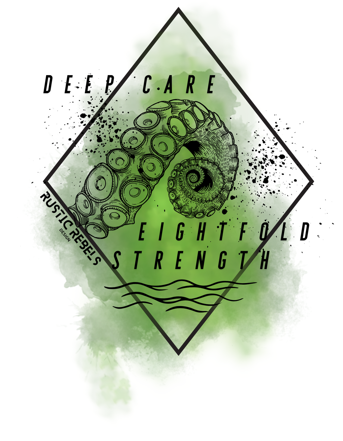 Kurzarm T-Shirt "Ocean Tintenfisch"