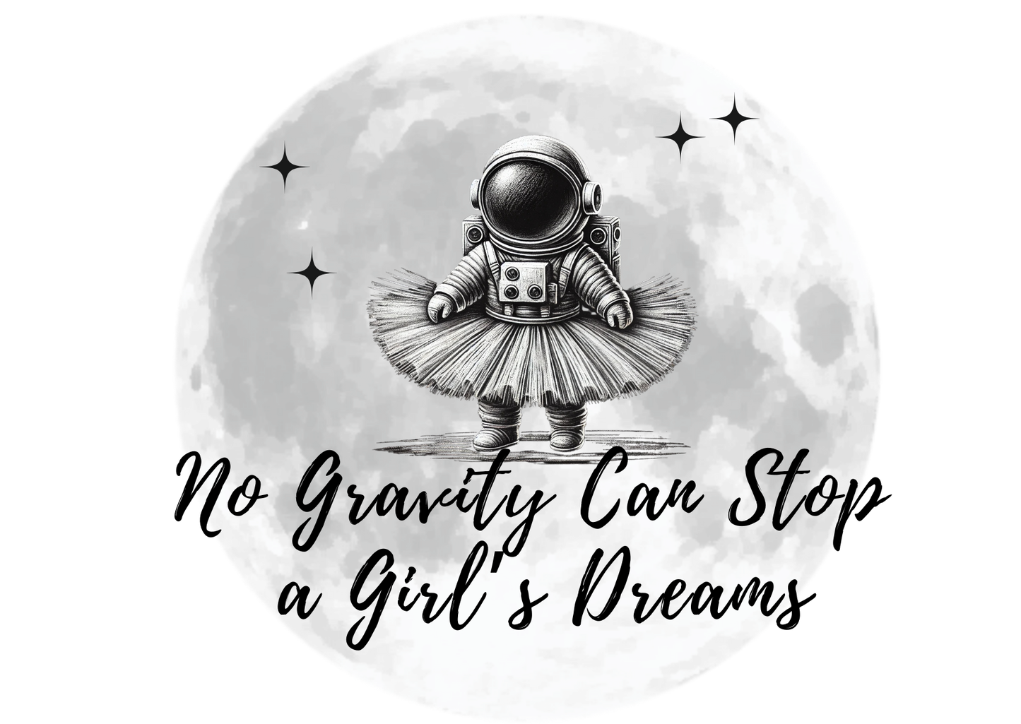 Kurzarm T-Shirt "Girls Dreams Moon"