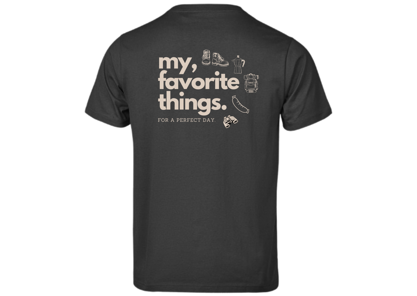 Kurzarm T-Shirt "Perfect Day Wandern"