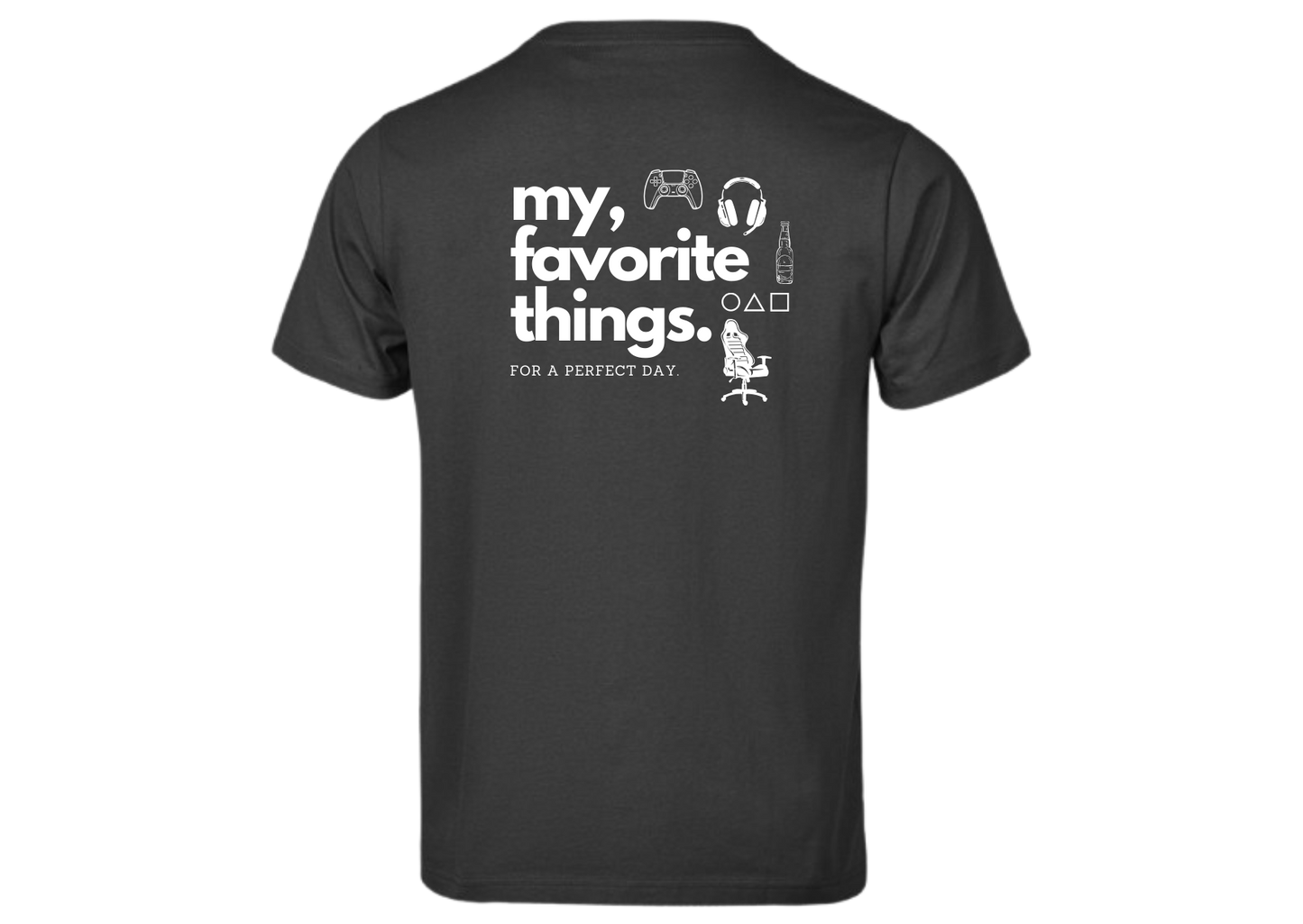 Kurzarm T-Shirt "Perfect Day Gaming"