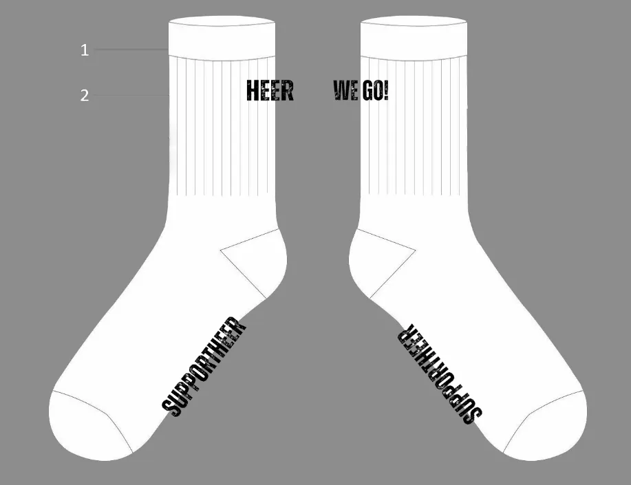 Socken "HEER WE GO!"
