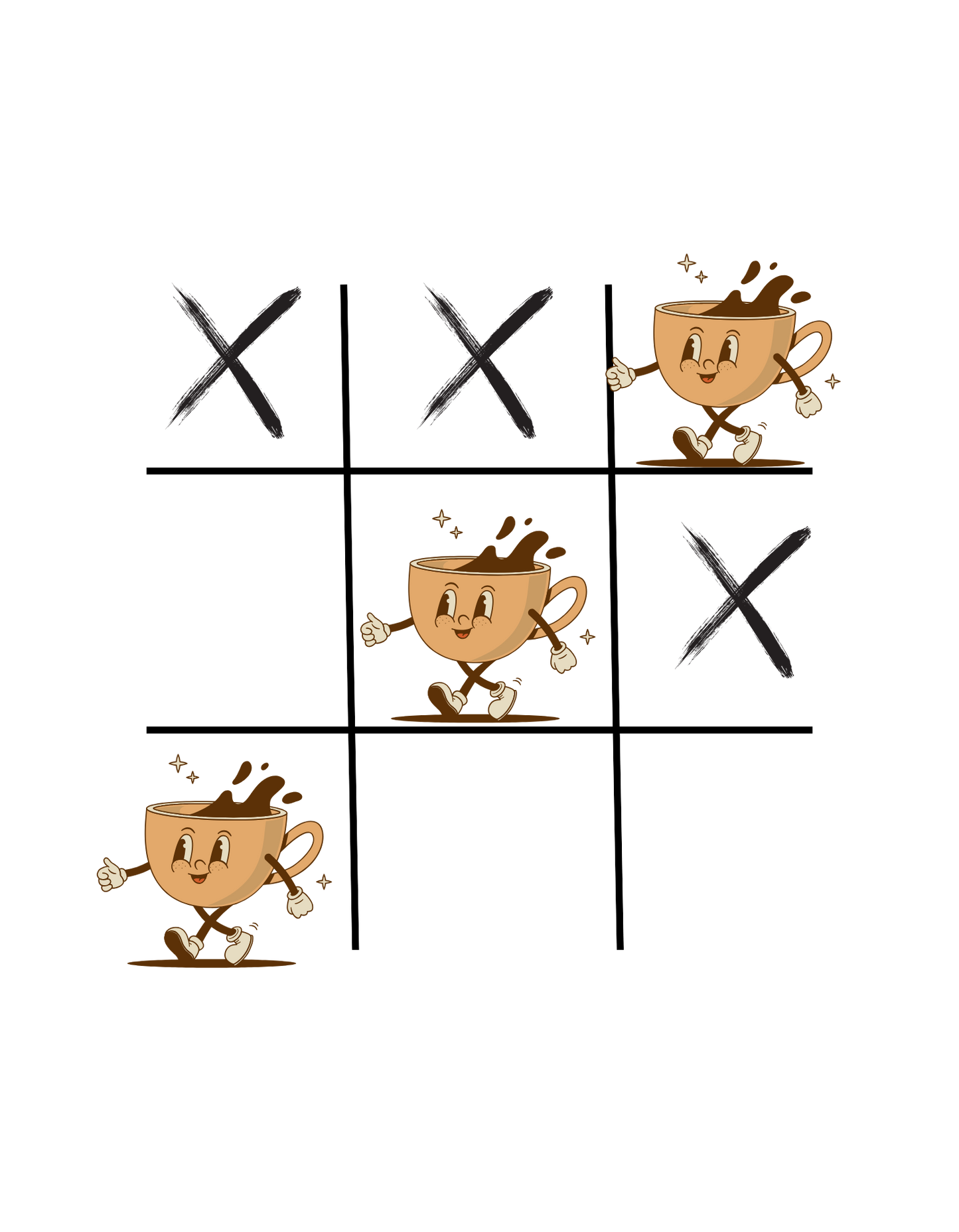 Kurzarm T-Shirt "Kaffee gewinnt"