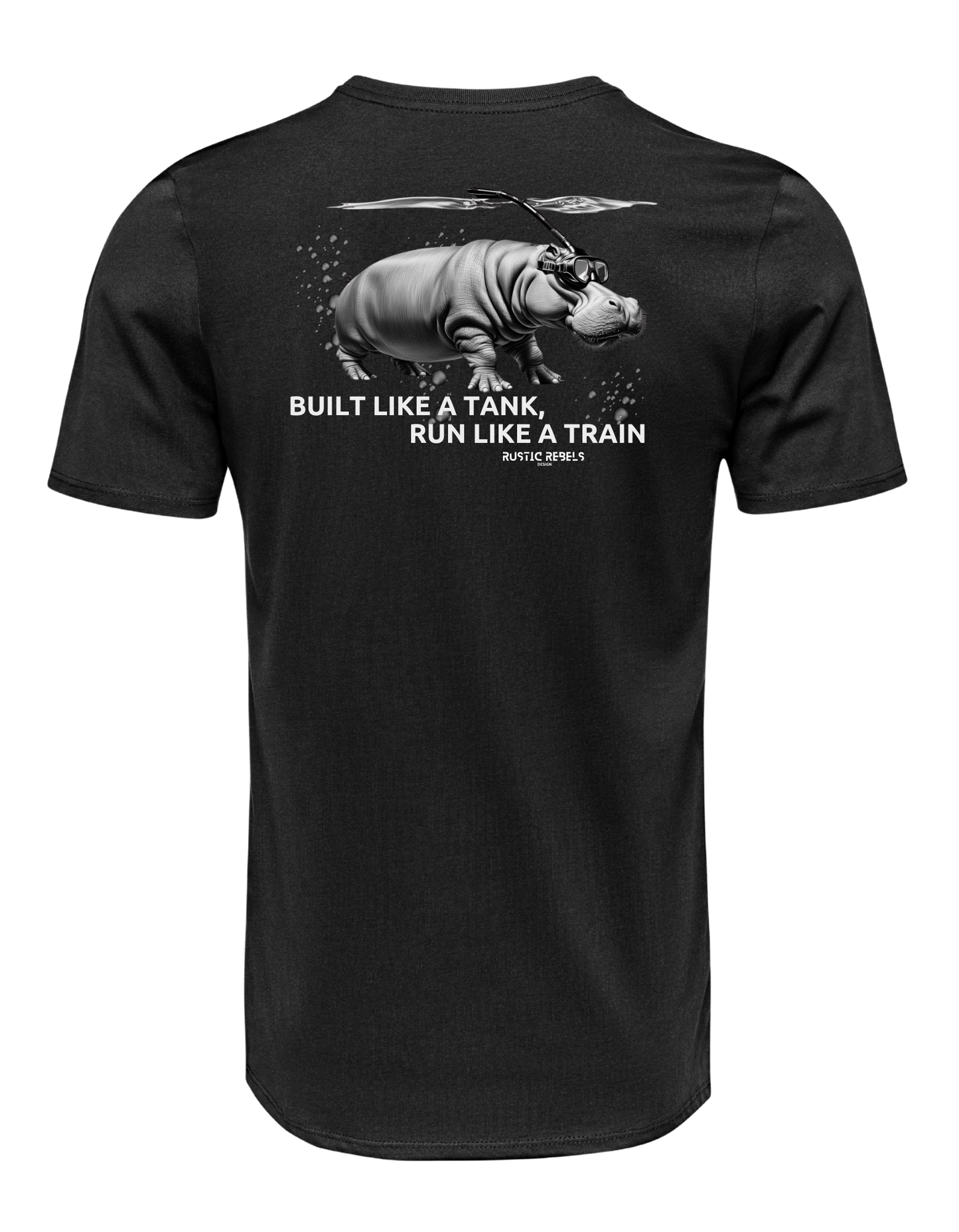 Kurzarm T-Shirt "Hippo"