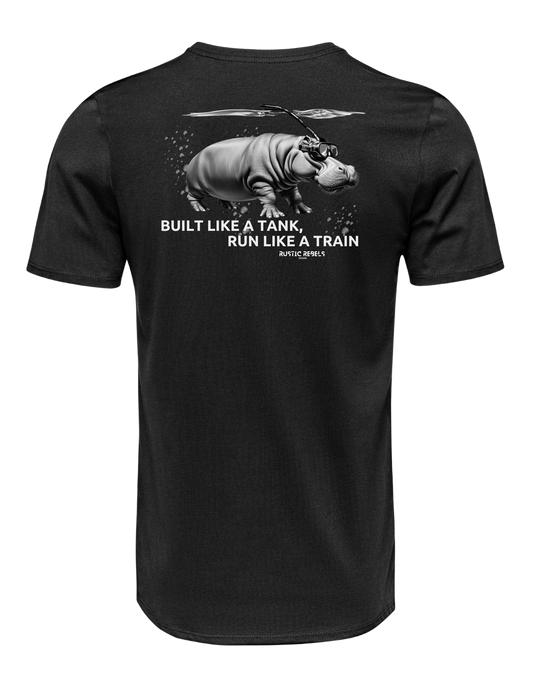 Kurzarm T-Shirt "Hippo"