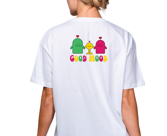 Kurzsarm T-Shirt "Good Mood"