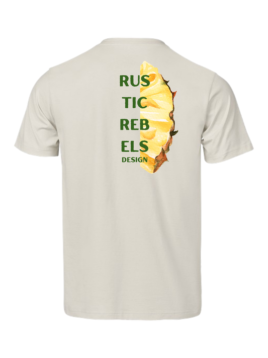 Kurzarm T-Shirt "Sommer Shirt Ananas Schnitz"