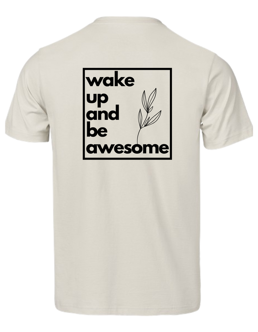 Kurzarm T-Shirt "Be Awesome"