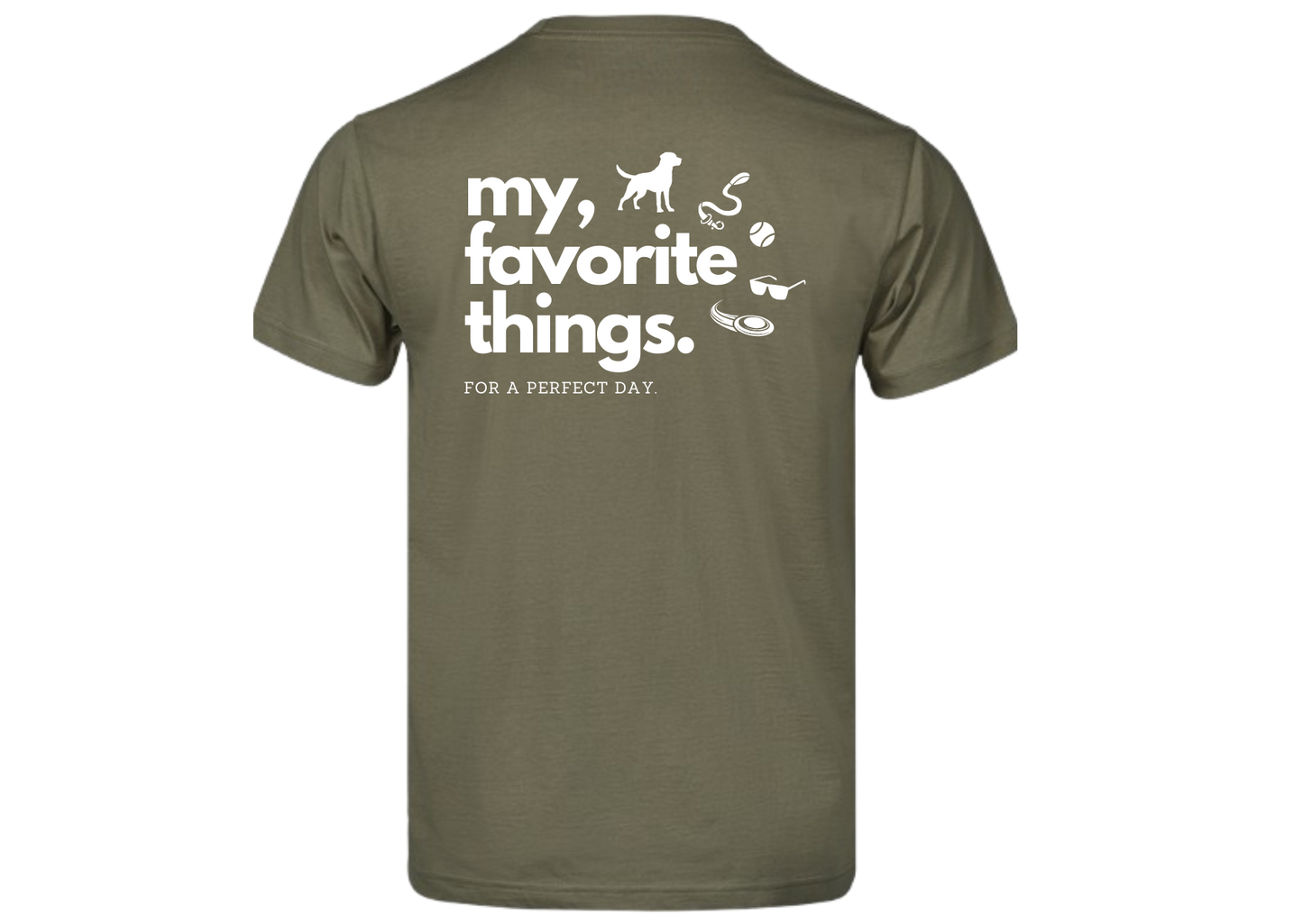 Kurzarm T-Shirt "Perfect Day Dog"