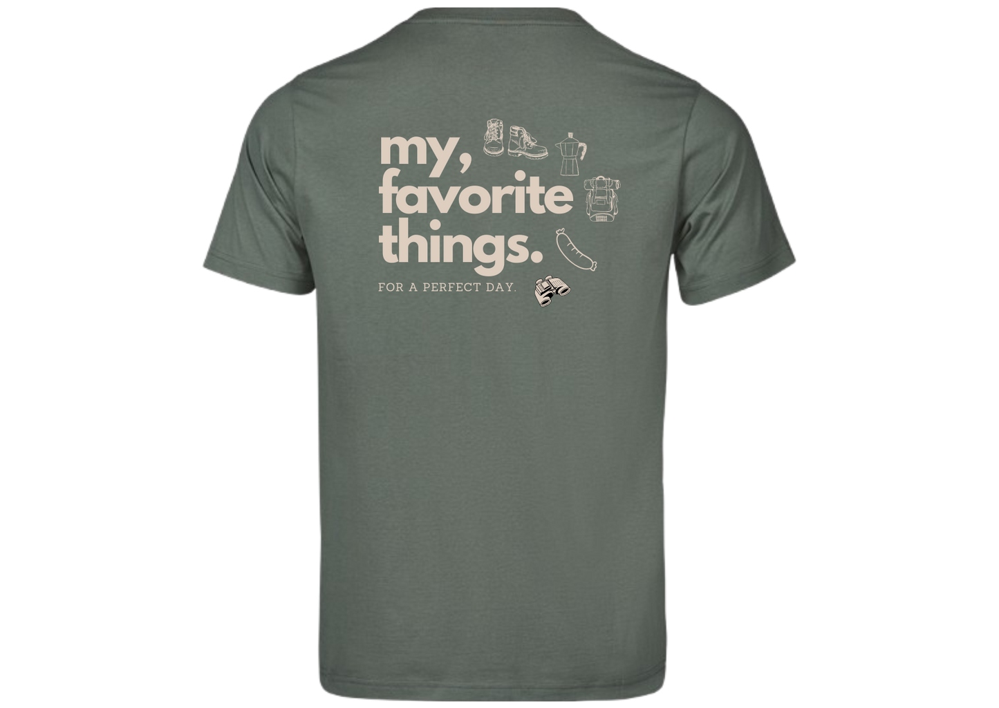 Kurzarm T-Shirt "Perfect Day Wandern"