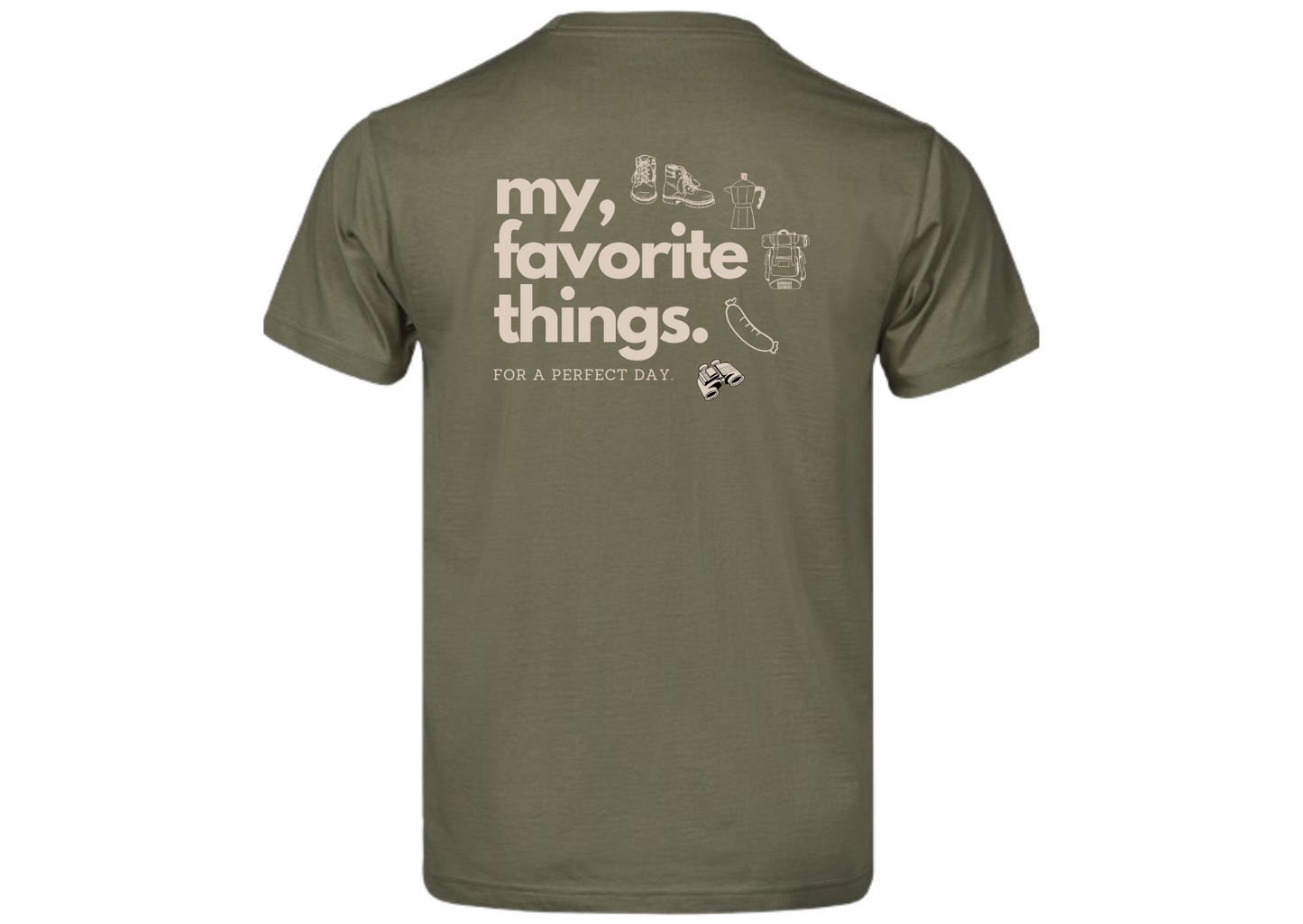 Kurzarm T-Shirt "Perfect Day Wandern"