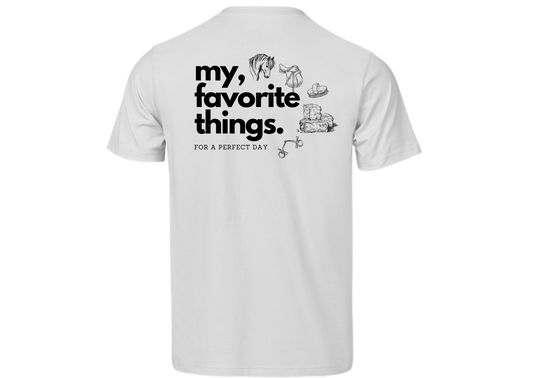 Kurzarm T-Shirt "Perfect Day Pferdefreunde"