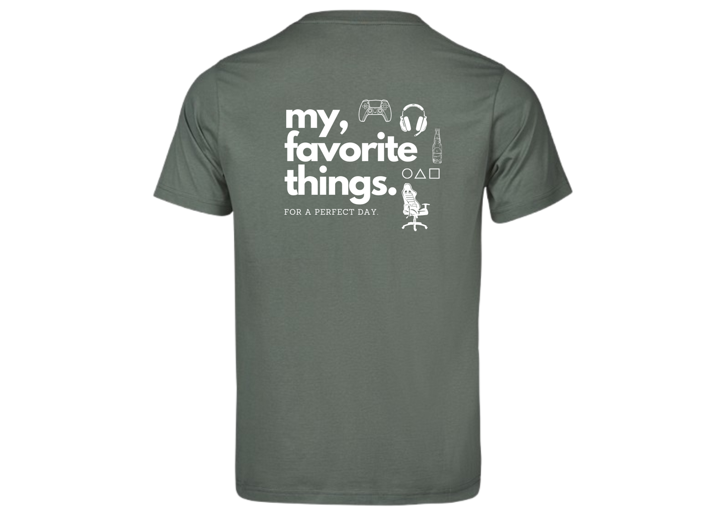 Kurzarm T-Shirt "Perfect Day Gaming"