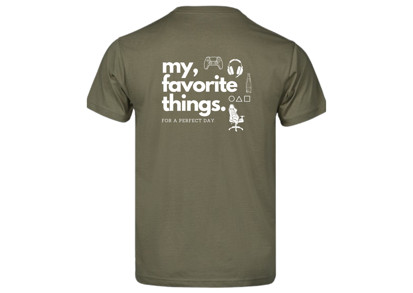 Kurzarm T-Shirt "Perfect Day Gaming"