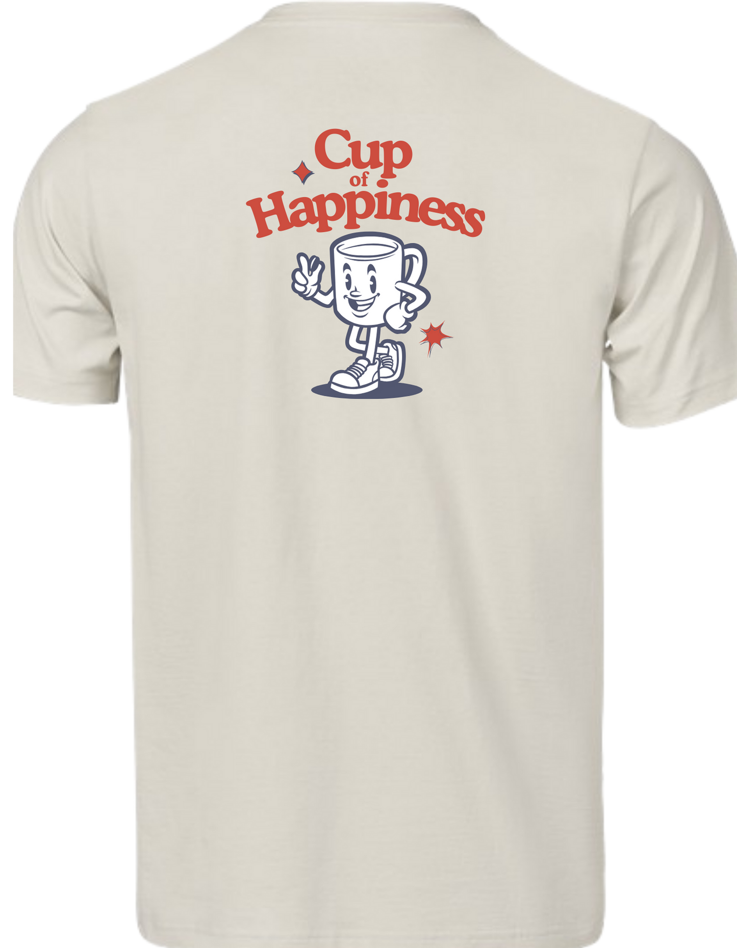 Kurzarm T-Shirt "Cup of Happiness"