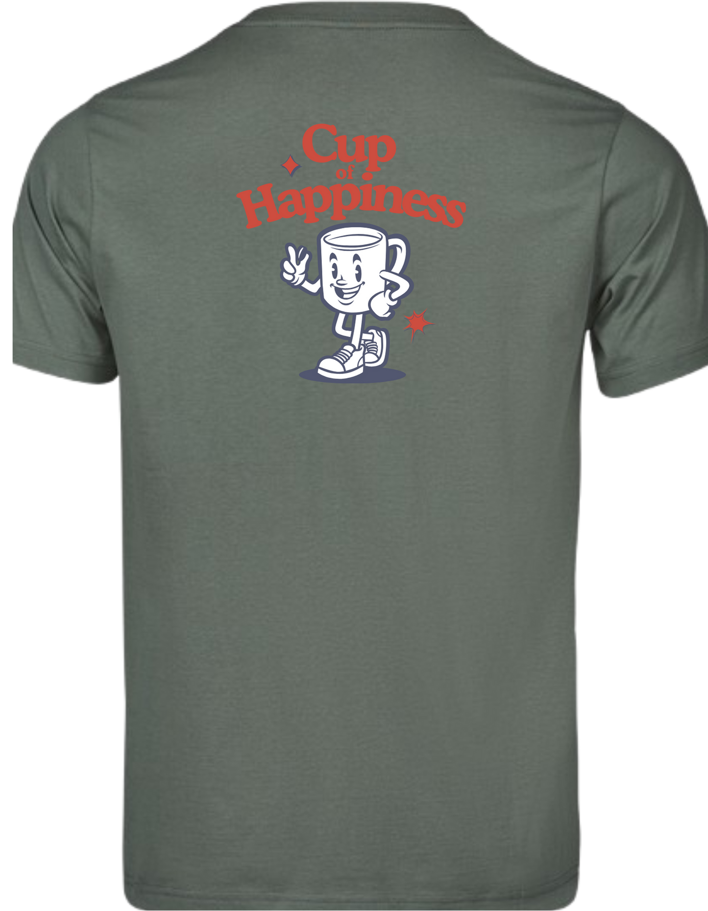 Kurzarm T-Shirt "Cup of Happiness"