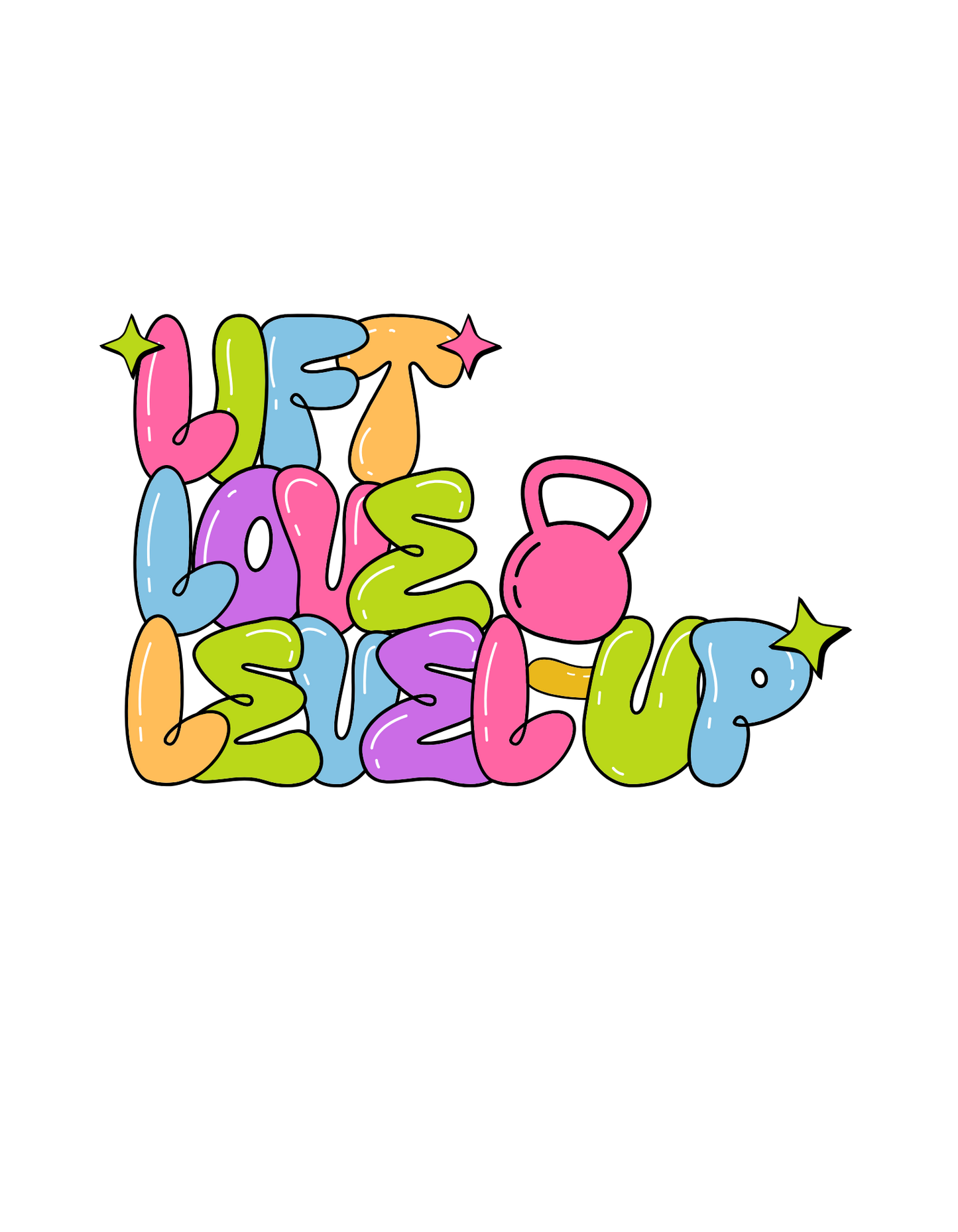 Kurzarm T-Shirt "Level Up"