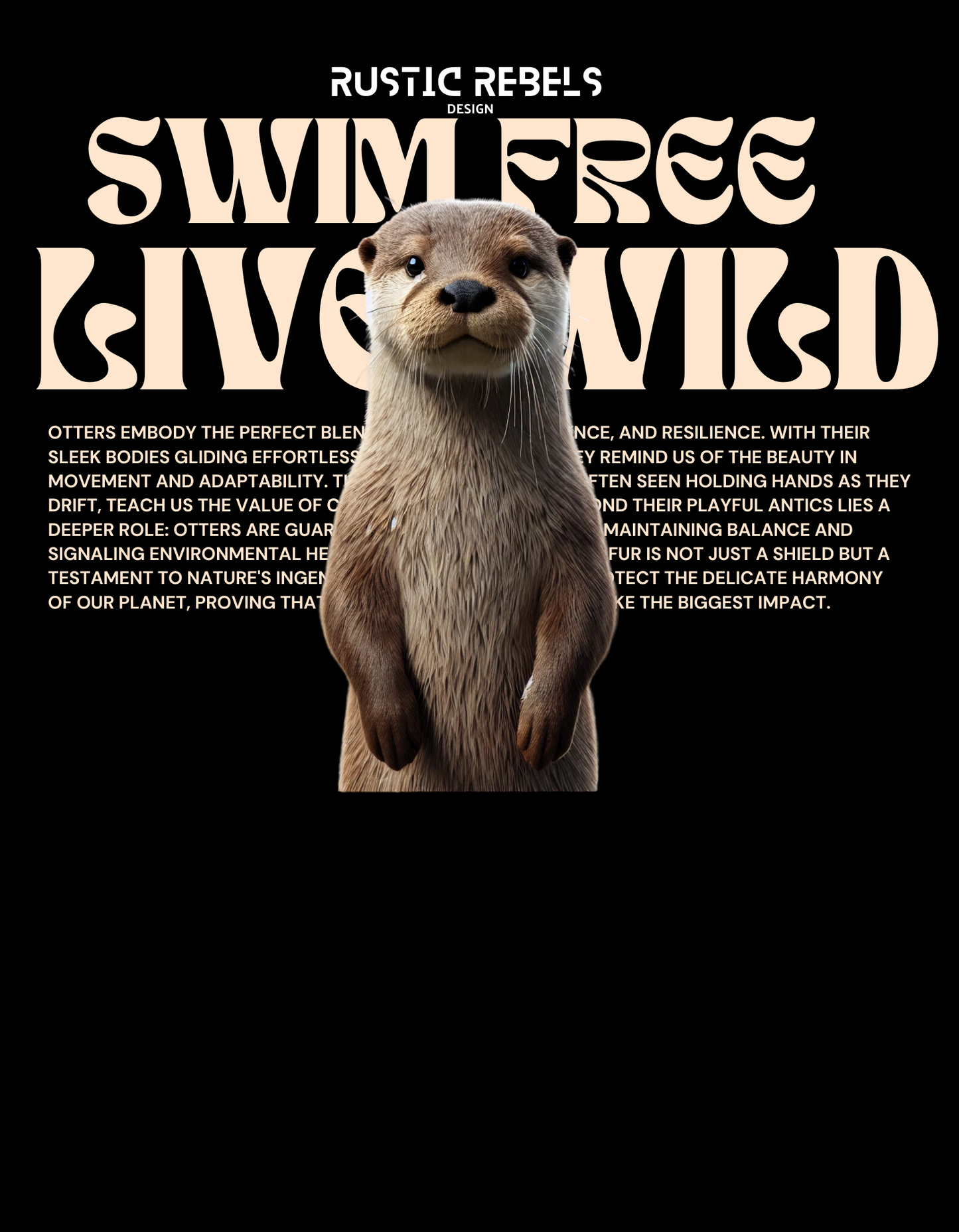 Kurzarm T-Shirt "Otter"