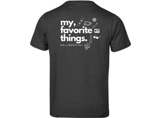 Kurzarm T-Shirt "Perfect Day Snowboard"