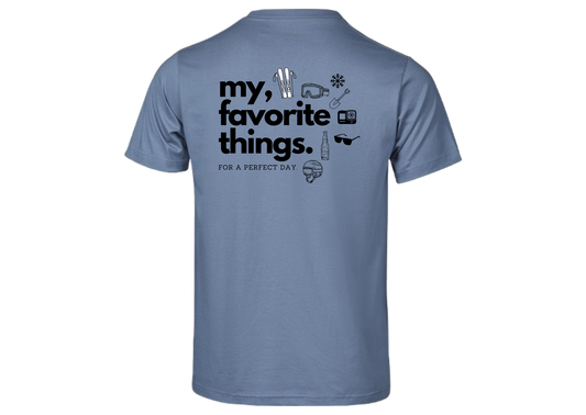 Kurzarm T-Shirt "Perfect Day Ski"