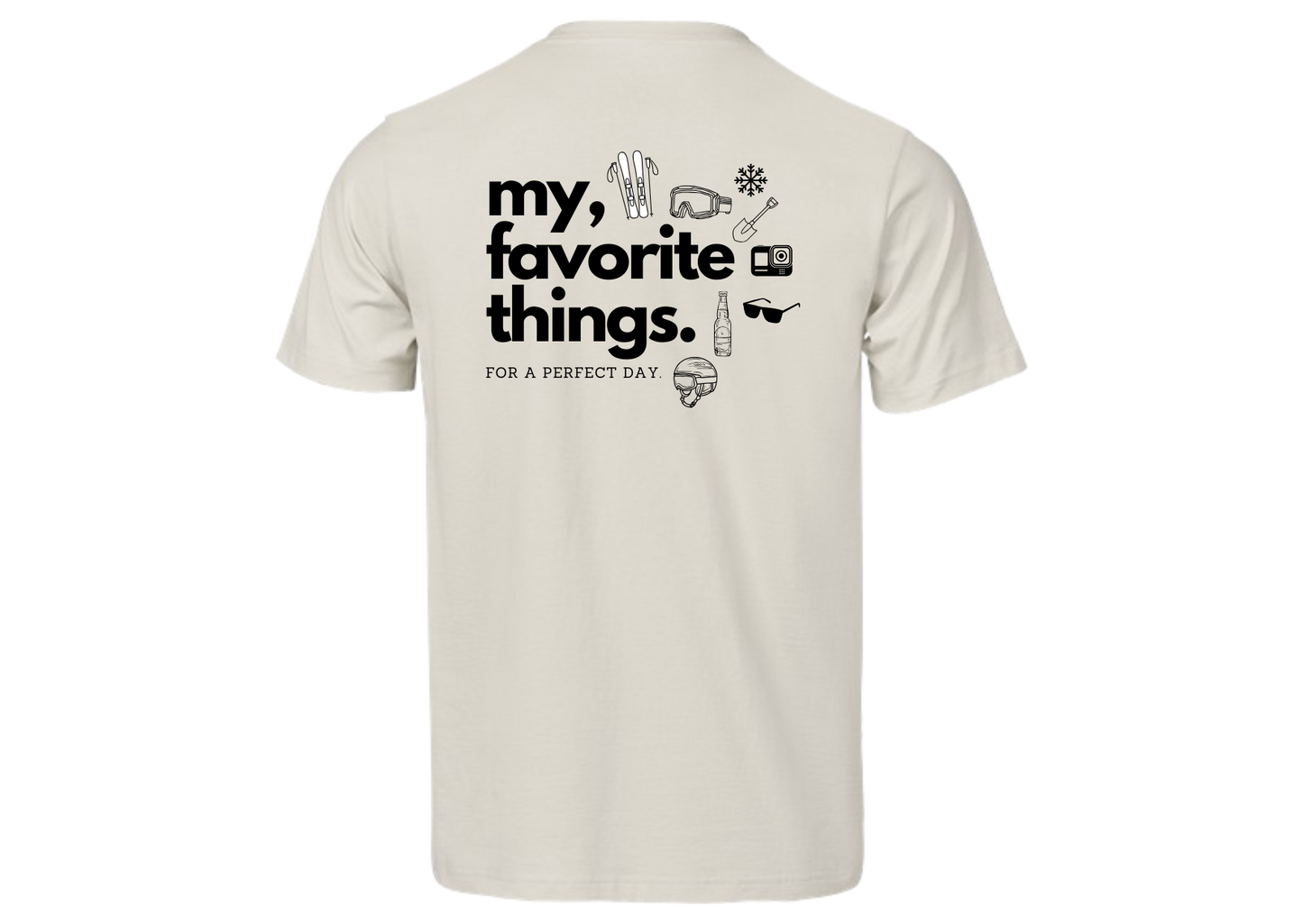 Kurzarm T-Shirt "Perfect Day Ski"