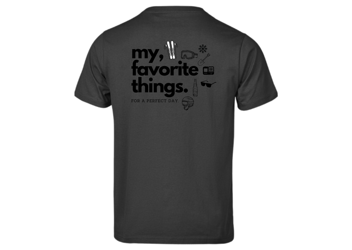 Kurzarm T-Shirt "Perfect Day Ski"