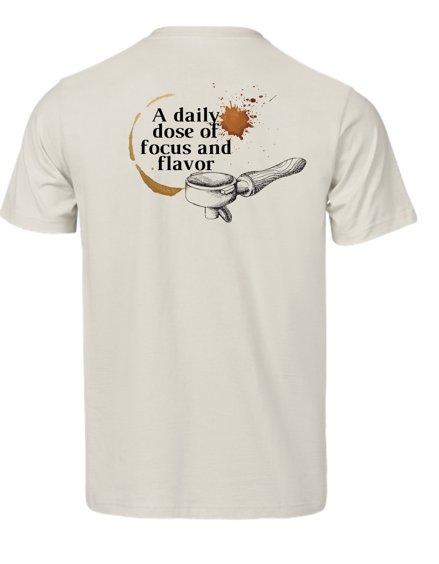 Kurzarm T-Shirt "Focus and Flavor"