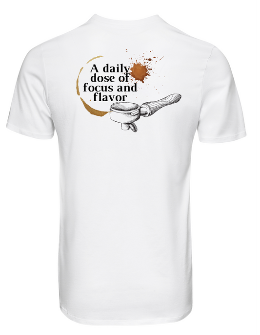 Kurzarm T-Shirt "Focus and Flavor"