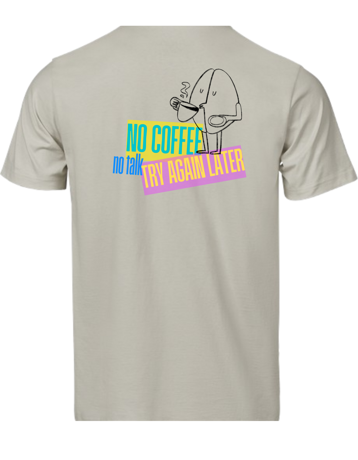 Kurzarm T-Shirt "No Coffee no Talk"