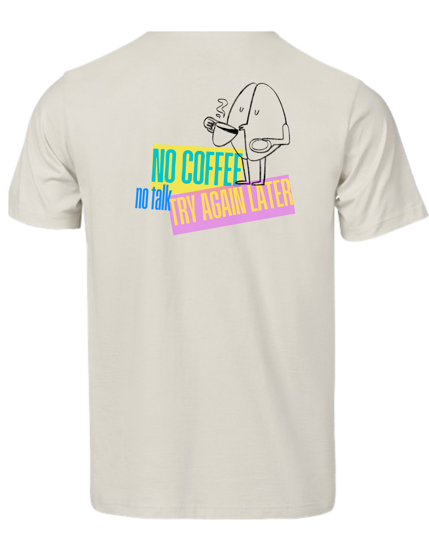 Kurzarm T-Shirt "No Coffee no Talk"