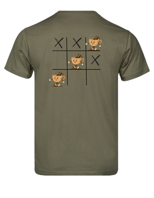 Kurzarm T-Shirt "Kaffee gewinnt"