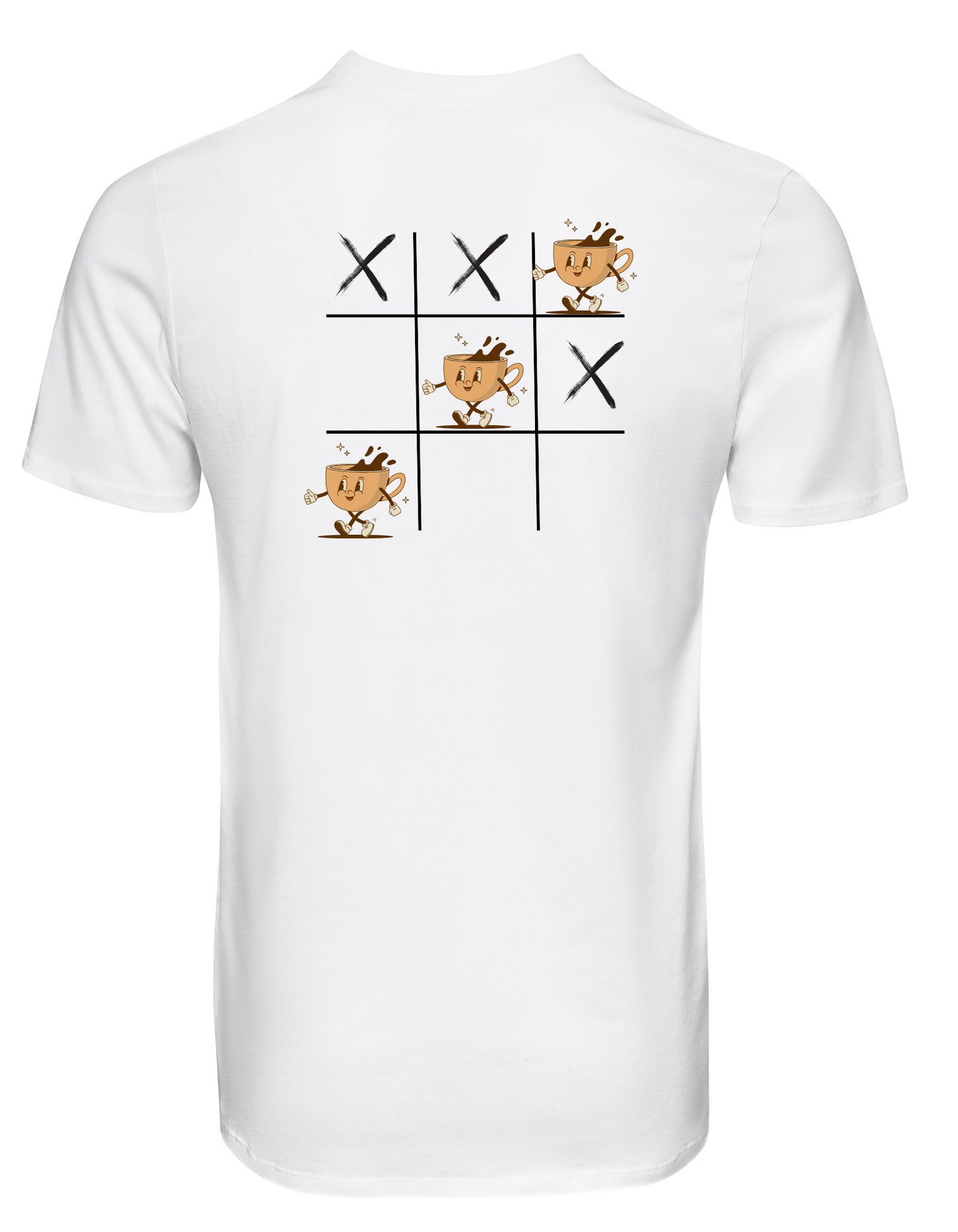 Kurzarm T-Shirt "Kaffee gewinnt"